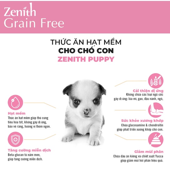 Hạt Zenith Puppy - Hạt Cho Chó Con Zenith