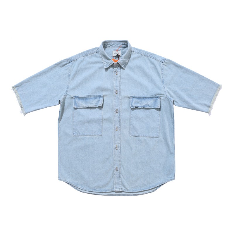 Áo sơ mi Fear Of God blue denim shirt ss20