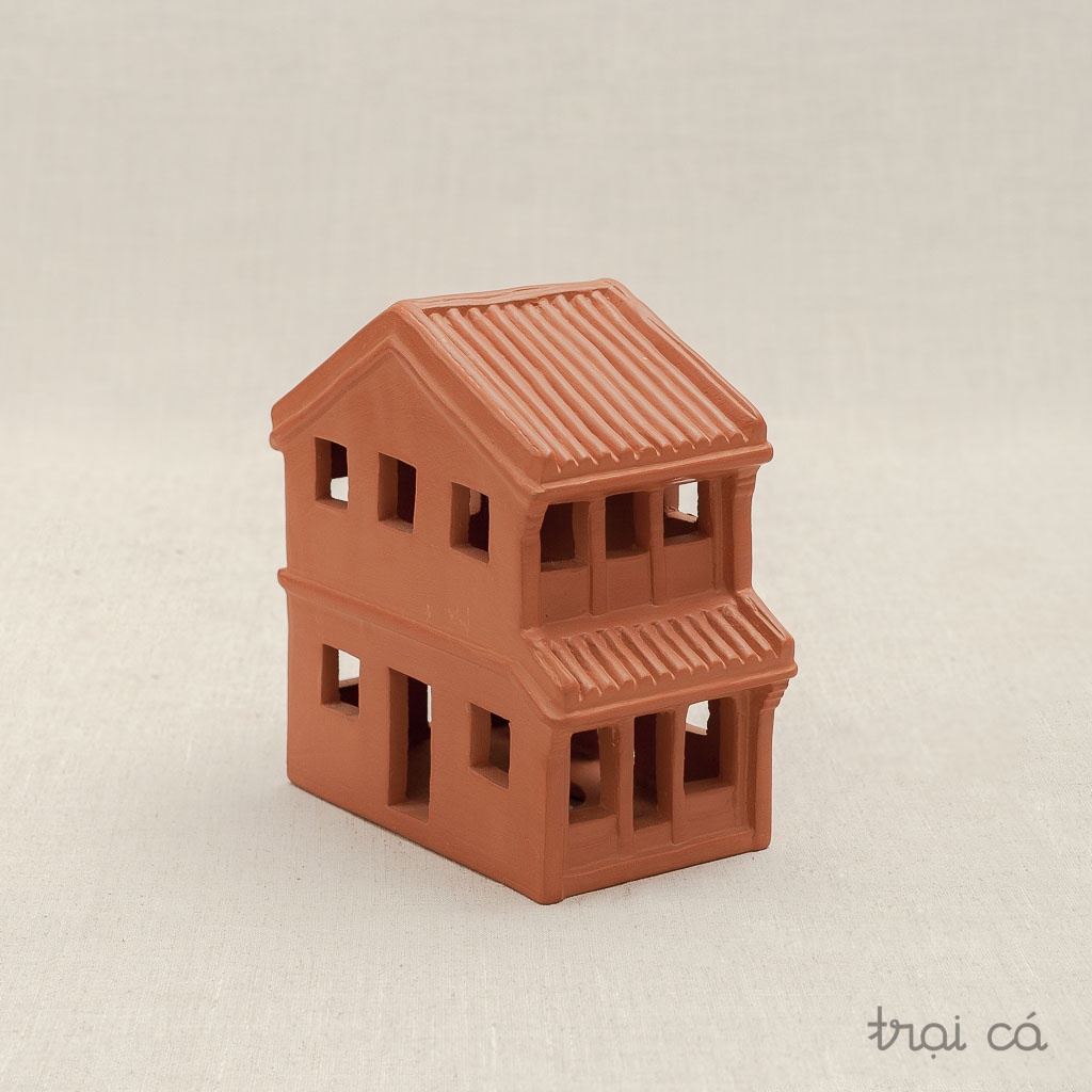 Ngôi Nhà Trang Trí Đất Nung xinh xắn TRẠI CÁ HOME