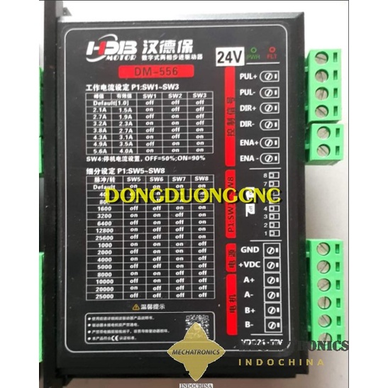 Bộ động cơ step size 86, momen 6.8Nm, tùy chon driver trong ảnh