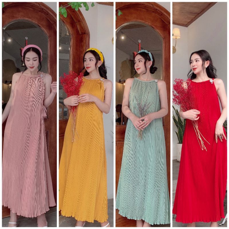 ĐẦM MAXI YẾM SUÔNG DÀI DẬP LY