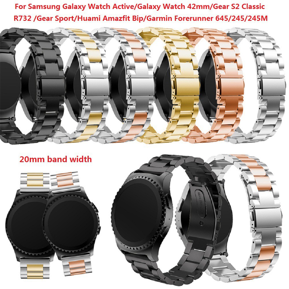 Dây đeo đồng hồ từ inox dành cho Samsung Gear S2 Classic SM-R732/Galaxy Watch Active/Galaxy 42mm