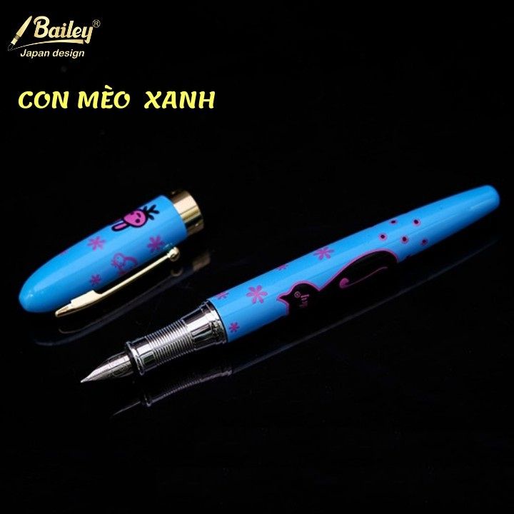 Bút máy luyện chữ đẹp Bailey 03 / Bút nét thanh nét đậm cao cấp Aladin hình con mèo