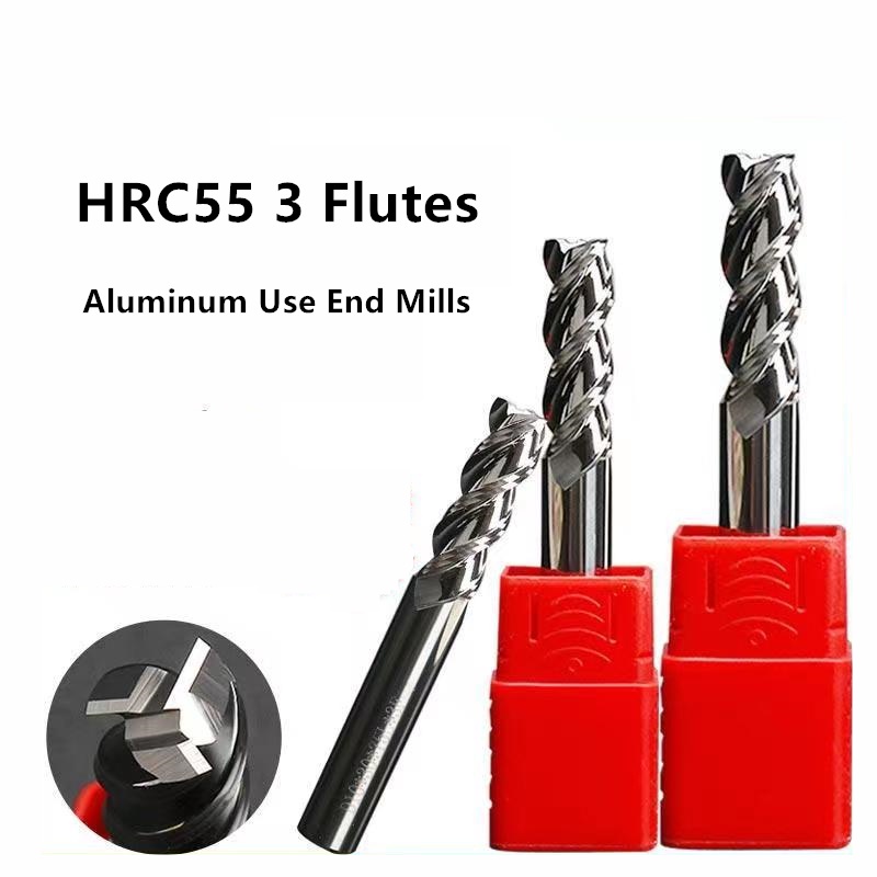 Đầu Khoan Cắt Gỗ Bằng Nhôm 3 Rãnh HRC55 1-12mm