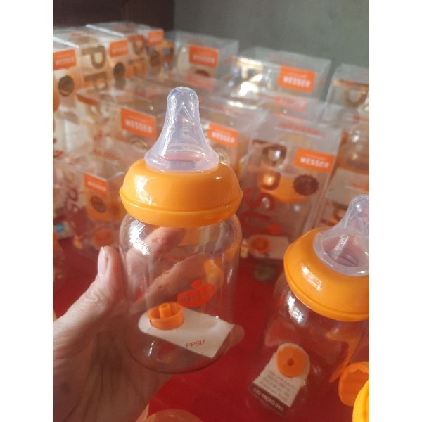 Bình sữa wesser cao cấp ppsu 140ml cổ hẹp