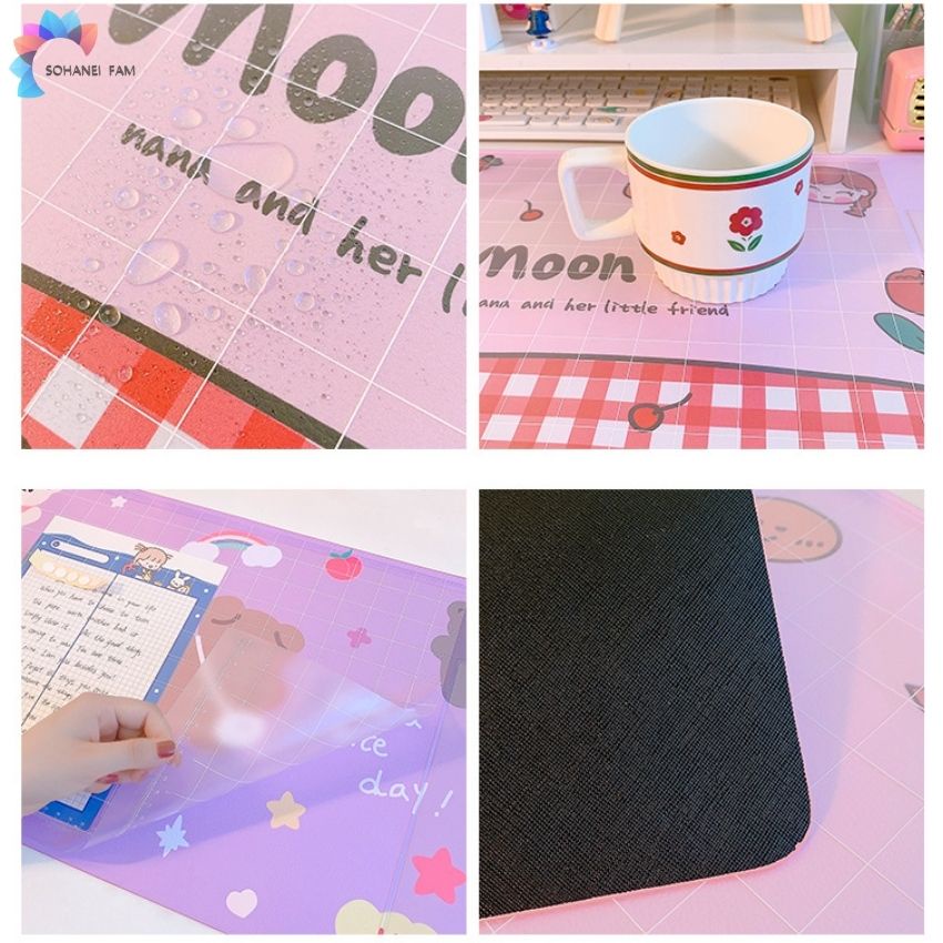 Lót Chuột, Bàn Di Chuột Cỡ Lớn, Lót Bàn, Lót Tay Cho Máy Tính Để Bàn Hoạt Hình Dễ Thương- SOHANEI FAM