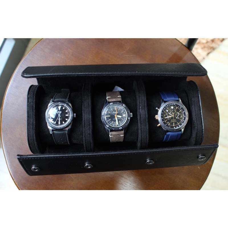 BAO DA ĐỰNG ĐỒNG HỒ ĐEO TAY KHI ĐI DU LỊCH - TRAVEL CASE LOẠI 1, 2, 3 NGĂN