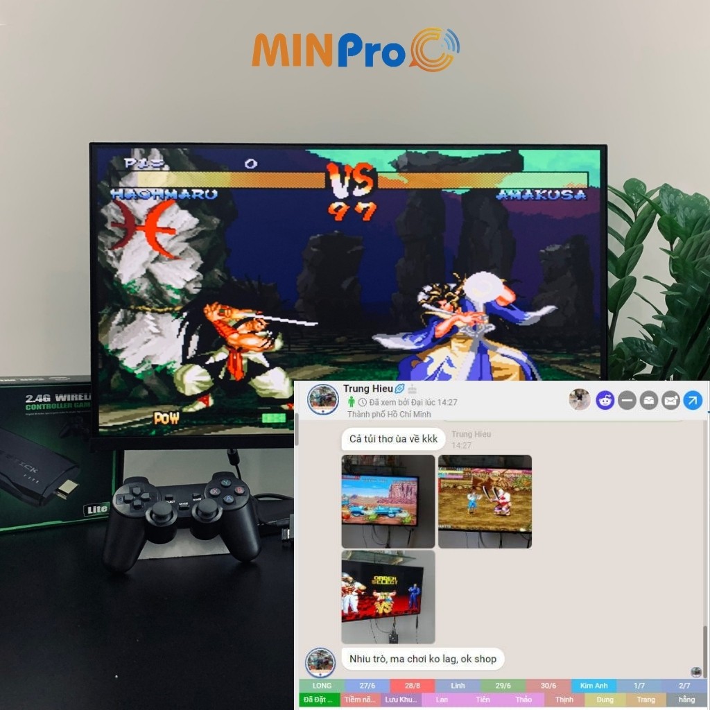 Máy chơi game cầm tay mini 4 nút 3500 game huyền thoại chất lượng 4K , kết nối HDMI mới màn hình PC và Tivi - BH 12Tháng