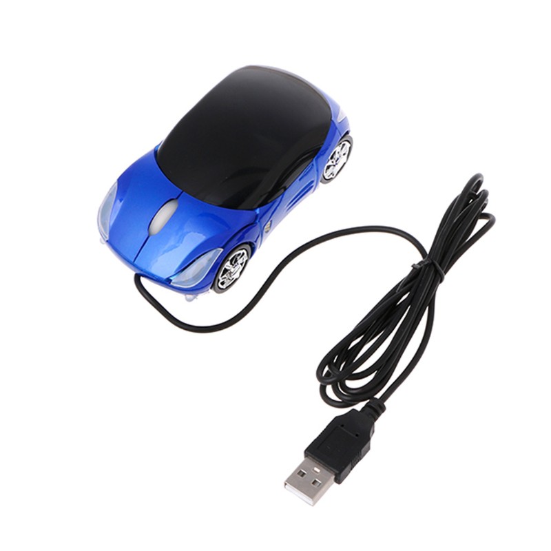 Chuột sạc USB hình xe hơi dễ thương 1000DPI cho PC / Laptop