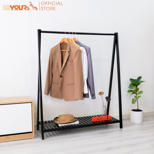 Giá Treo Quần Áo Gỗ BEYOURs Gỗ 1 Tầng Size Khổng Lồ Nội Thất Kiểu Hàn Lắp Ráp Dễ Dàng - Nội Thất Phòng Ngủ