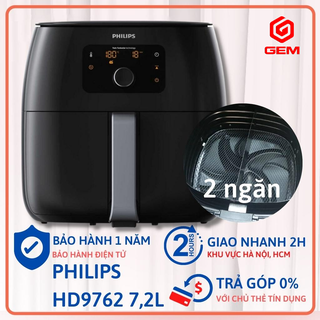 Nồi chiên không dầu PHILIPS HD9762/90 Nấu ăn không dùng dầu. [NHẬP ĐỨC]