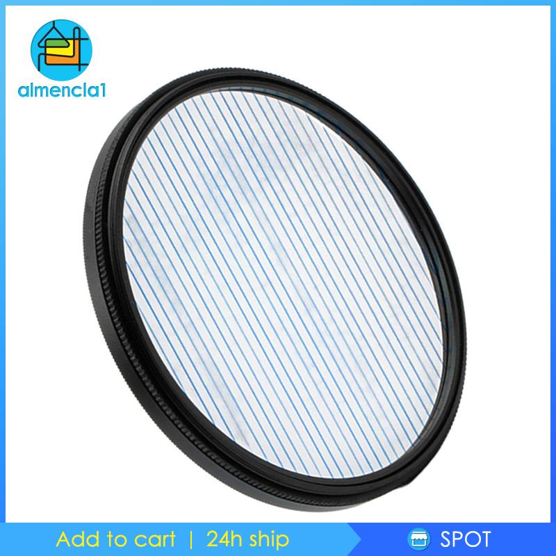 1Pc Streak Anamorphic w / Xoay cho Video 77mm Cầu Vồng Streak