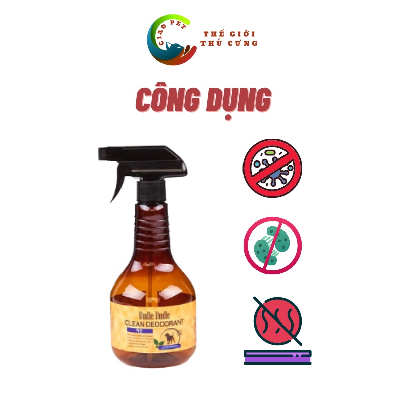 [530ml] XỊT KHỬ MÙI DƯỠNG LÔNG BUDLE'BUDLE