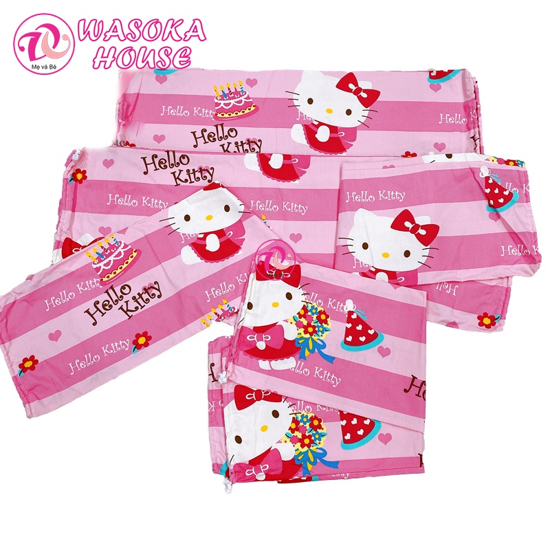 Vỏ gối ôm trẻ em vải cotton Thắng Lợi nhiều họa tiết hoạt hình thân thiện gần gũi với bé