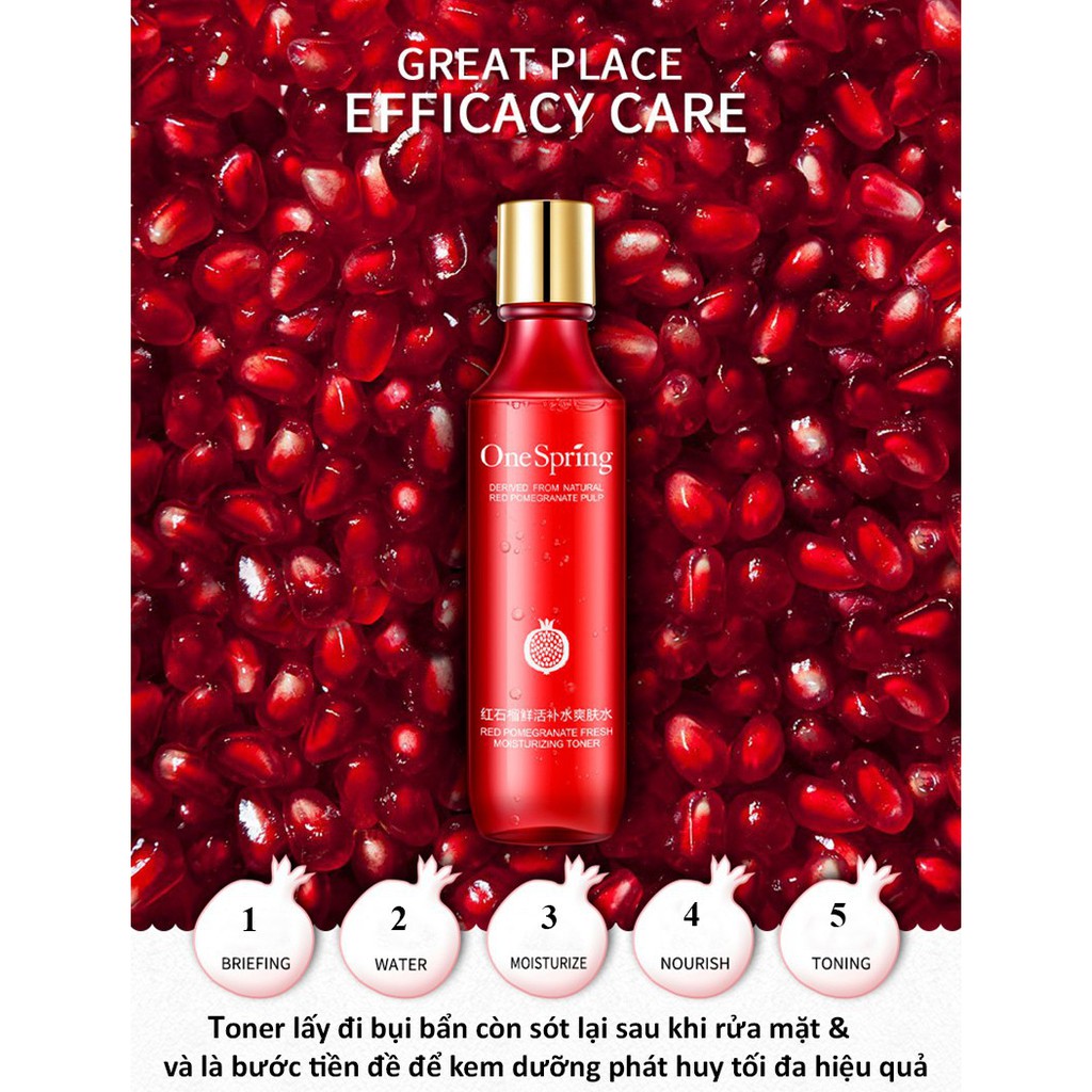 [RẺ VÔ ĐỊCH] Bộ Chăm Sóc Da Lựu Đỏ One Spring 4 Món | BigBuy360 - bigbuy360.vn