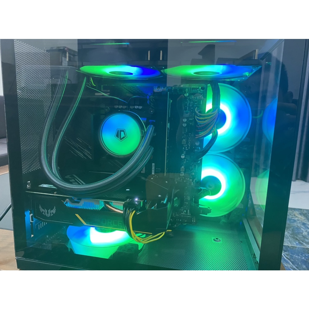 Bộ máy tính PCVIP-VĐB B560Aorus + i5 10400F + 16gb ram + 1660super + tản nước id-cooling 240XT full led vỏ LV12 full NEW