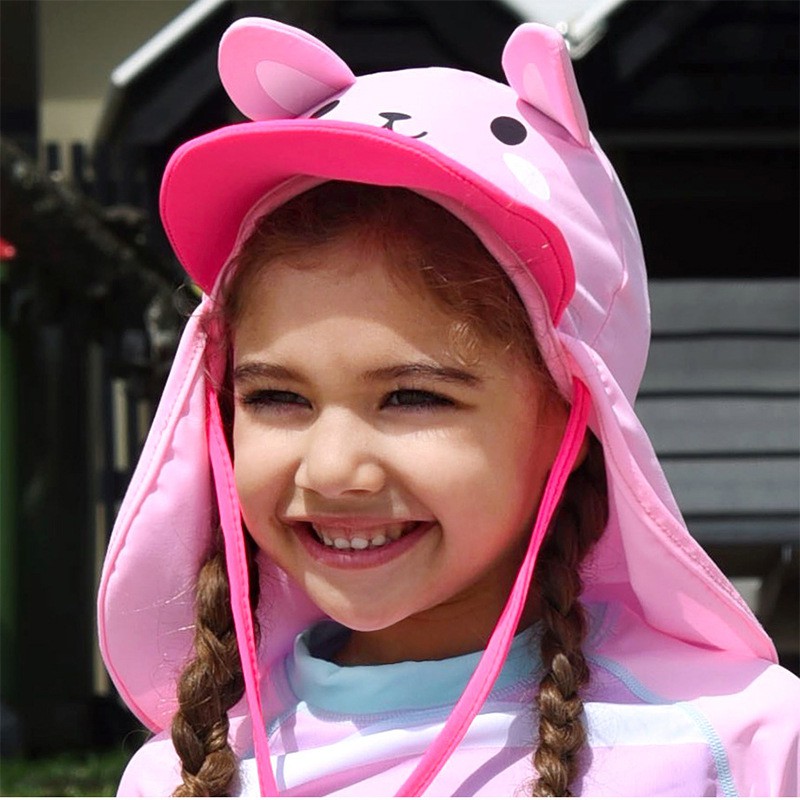 Mũ Bơi Chống Nắng Hoạ Tiết Hoạt Hình Cho Bé