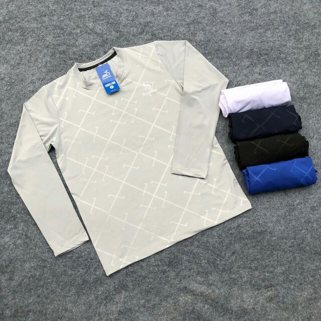 Áo giữ nhiệt nam dài tay chất thun co dãn 4 chiều loại dày dặn dập vân cao cấp giá rẻ T58 TRƠN | BigBuy360 - bigbuy360.vn