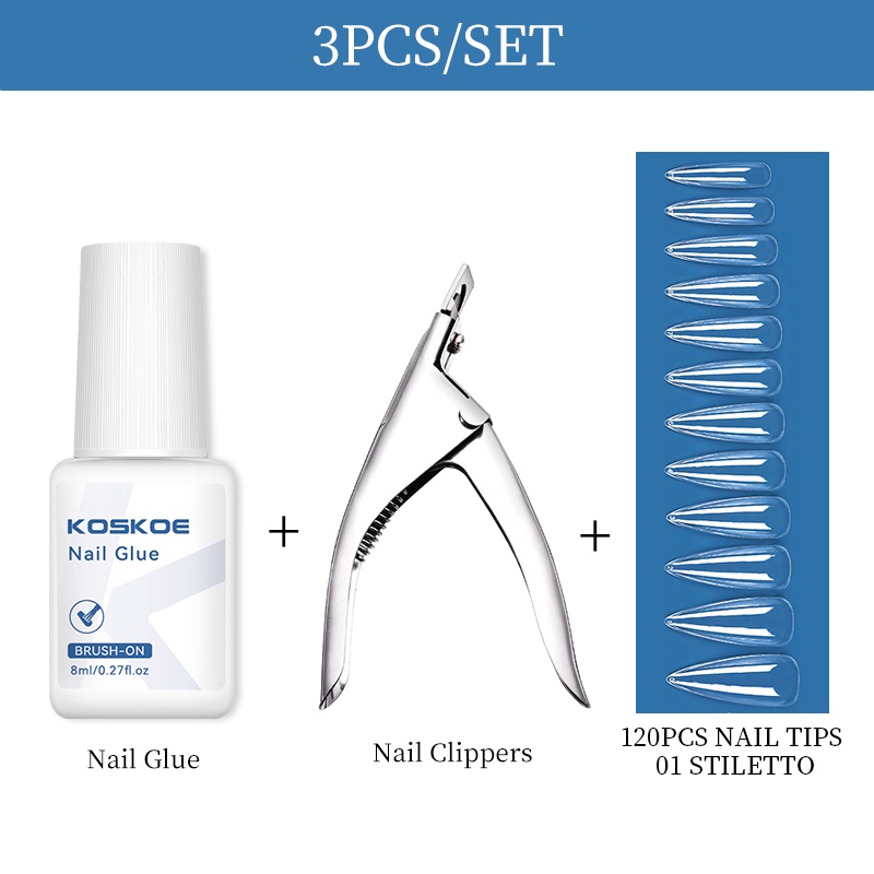 Set 2 / 3 Lọ Keo Dán Móng Giả Chuyên Dụng