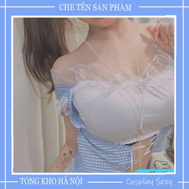 Bộ Đồ Ngủ Cosplay Sexy Nàng Lọ Lem Chăm Chỉ, Váy Ngủ Cosplay Hầu Gái Đủ Phụ Kiện Mã HGx001 iVYSHOP | BigBuy360 - bigbuy360.vn