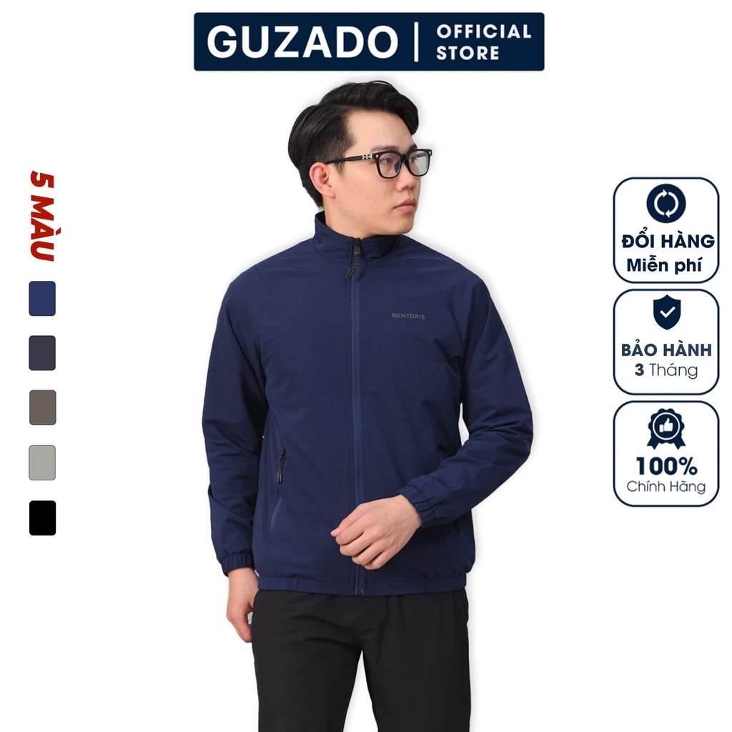 Áo Khoác Nam GUZADO Vải Gió Thể Thao Cao Cấp 2 Lớp, Cản Gió, Siêu Ấm, Form Dáng Trẻ Trung MAG2120