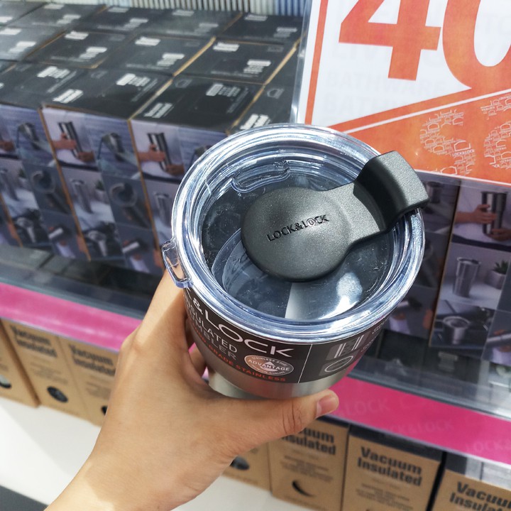 Cốc Giữ Nhiệt Lock&amp;Lock Swing Tumbler LHC4136SLV 470ml