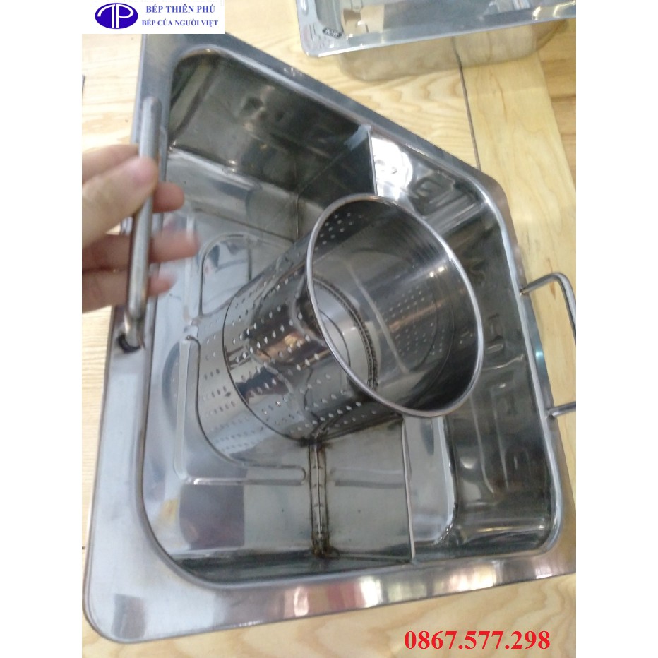 Nồi lẩu inox 3 ngăn NL03 giá rẻ tại Quảng Ninh