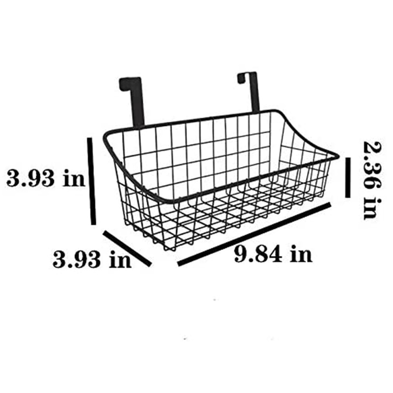 Giỏ có giỏ lưu trữ lưới móc, treo nó phía sau cánh cửa hoặc trên lan can, trên cửa tủ