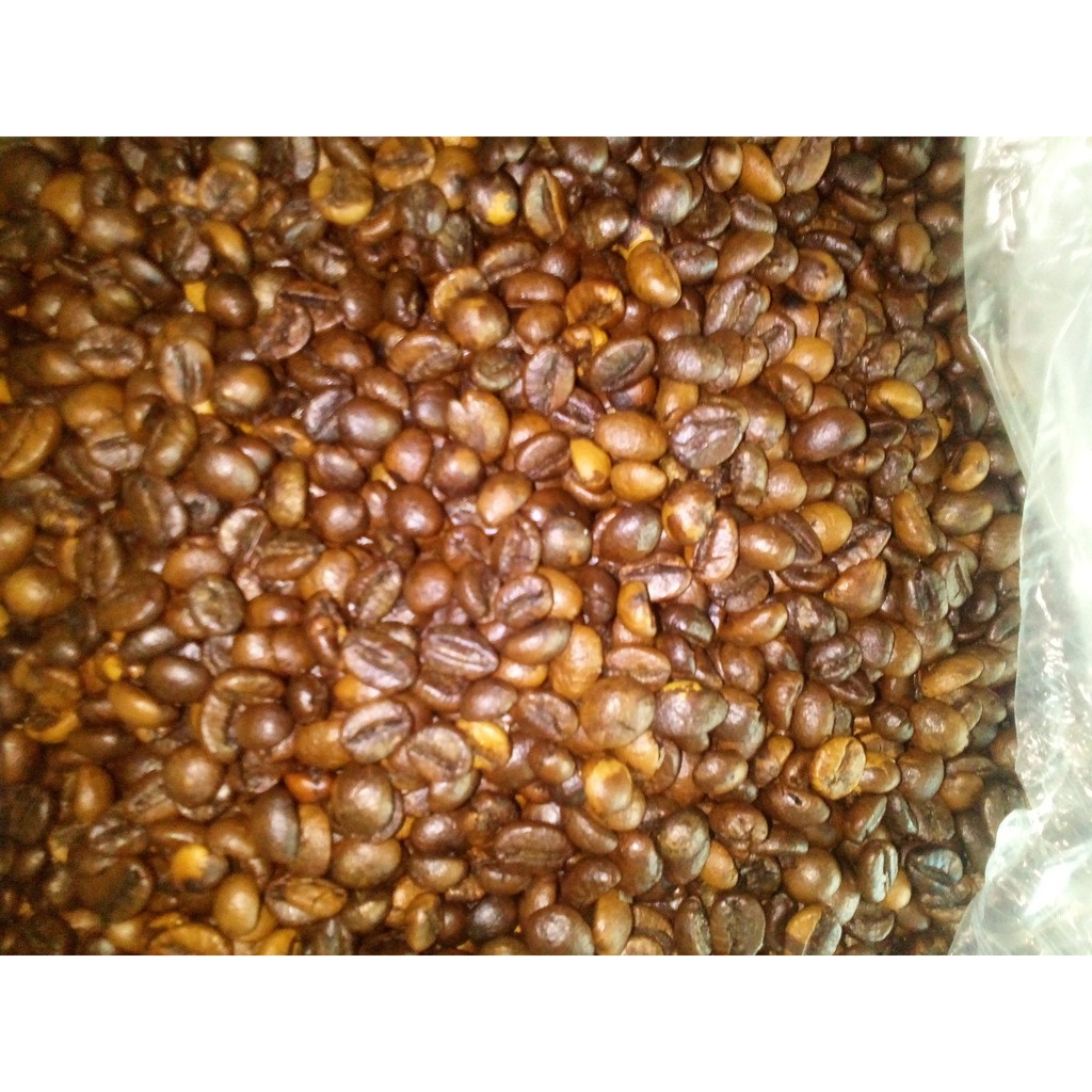 CÀ PHÊ HẠT RANG MỘC, Cafe ROBUSTA rang mộc , giá sỉ dành cho quán cafe, - cafe hat500g