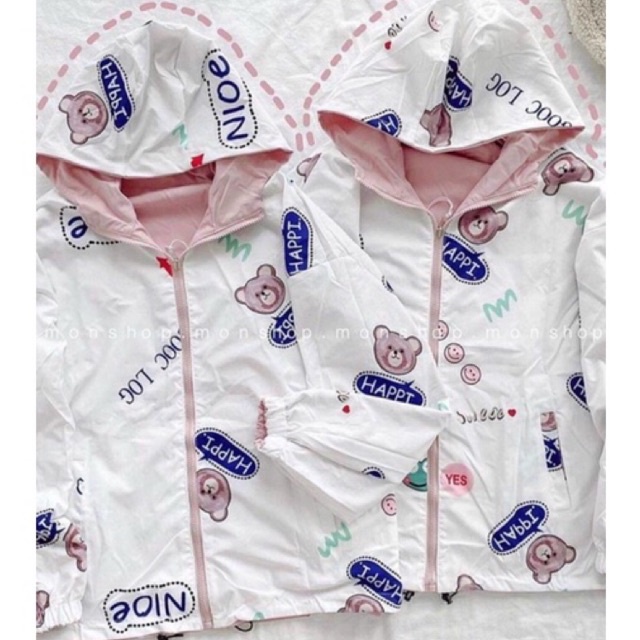 Áo khoác dù mặc được 2 mặt siêu hot Hàng y hình