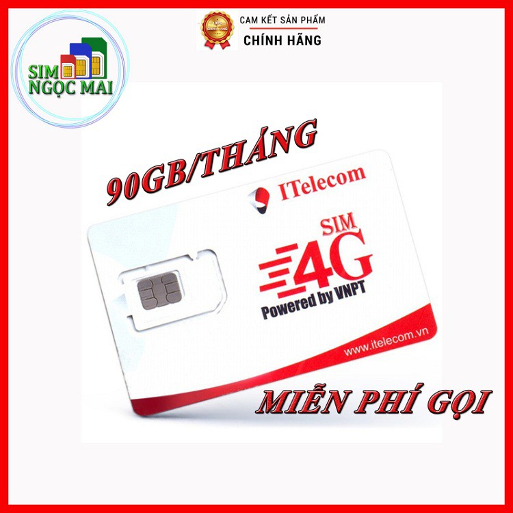 V77 Vinaphone 4G KM 90GB data Nghe gọi mệt nghỉ - Sim 4g Vina gói may itelecom