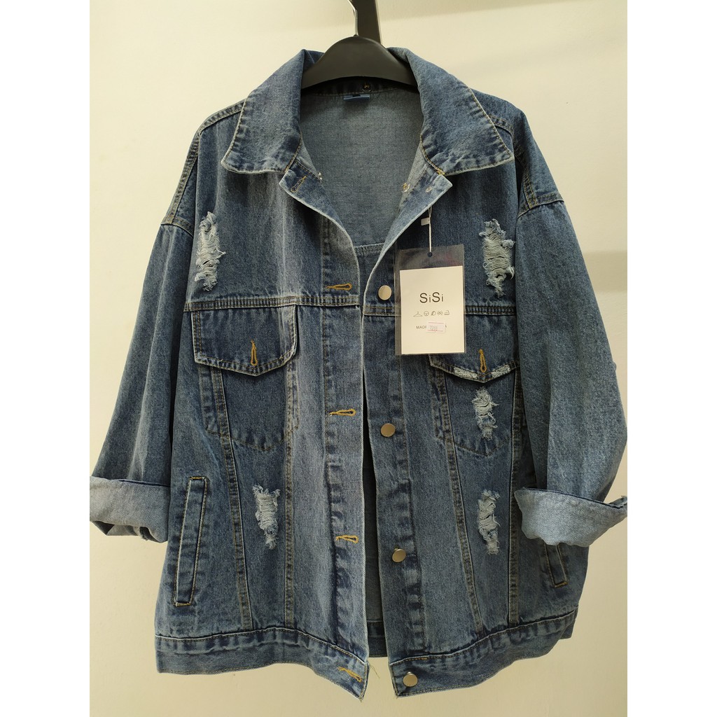 ⭐ Sale Áo khoác bò nữ nam form rộng - Áo khoác Jean / Denim . ⭐ " : 2021 ^