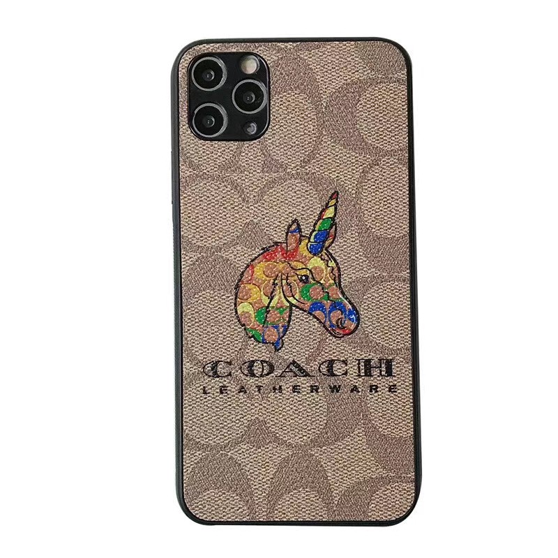 Ốp điện thoại da in hình kỳ lân thích hợp cho Iphone 12 Mini 12 12pro Max 11 11pro Max Xr Xsmax x 8Plus 7 Se2