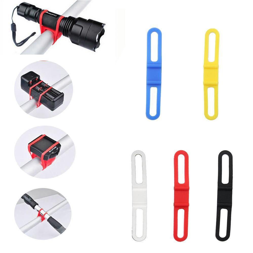 Set 5 Đèn Pin Xe Đạp Bền Bỉ Thiết Thực Thời Trang Kèm Dây Đeo Co Giãn Chất Lượng Cao