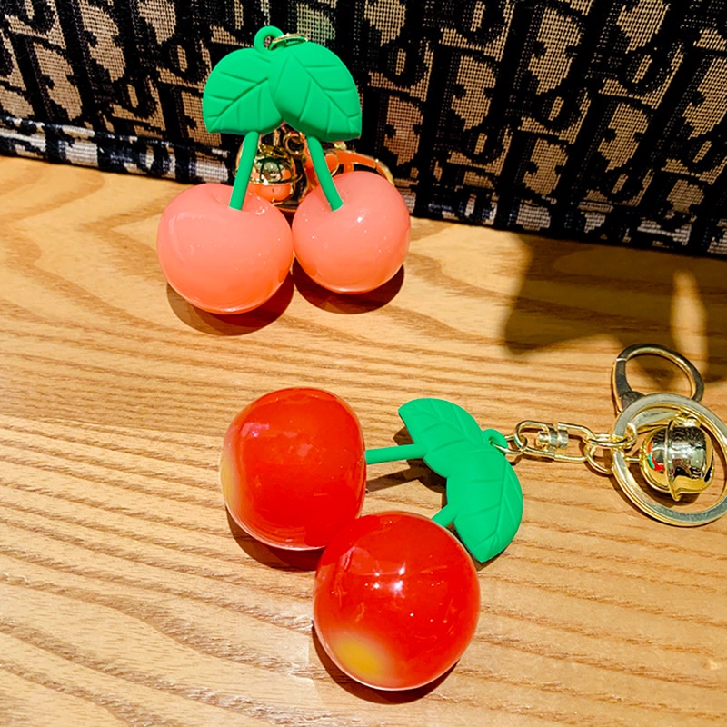Móc khóa 2 quả cherry nhiều màu dễ thương MCR - móc khoá