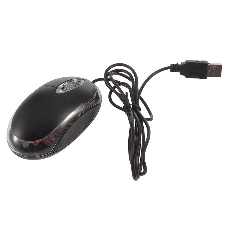 PK New 1.2M Tiny USB Optical Scroll Whell Mouse Mice For Dell For Asus Wired Mouse