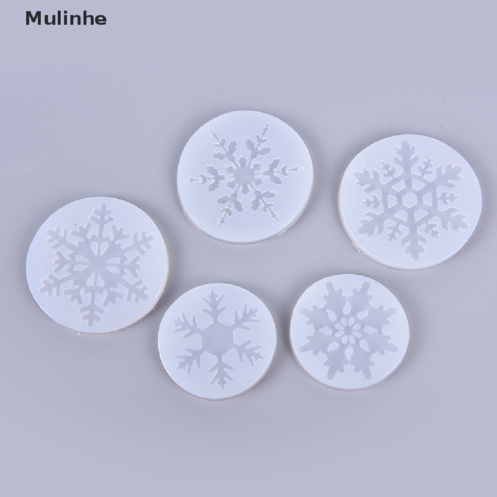 Khuôn silicon làm bánh kẹo/ đồ chơi hình bông tuyết 3D độc đáo tiện lợi