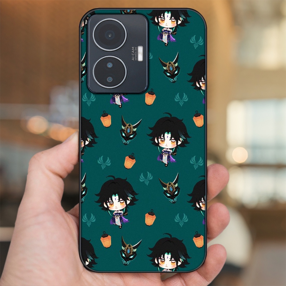 Ốp lưng Vivo Y55 2022 viền đen in hình Xiao Genshin Impact