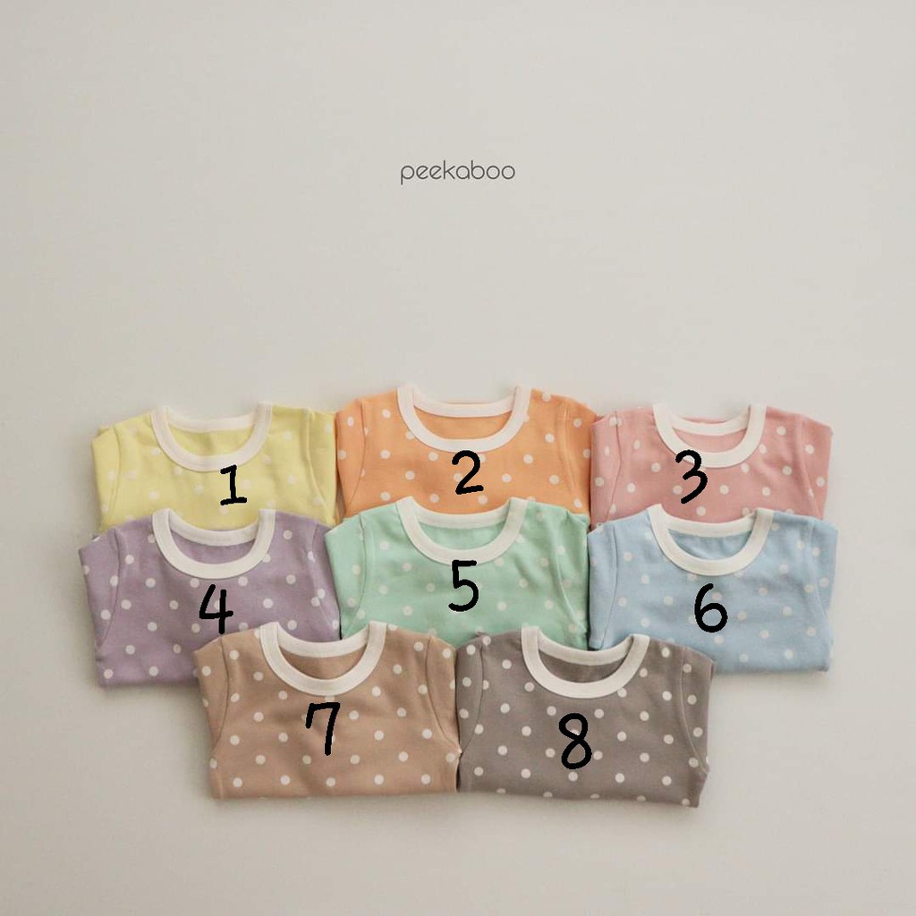 PEEKABOO CHẤM BI CANDY BỘ SUIT