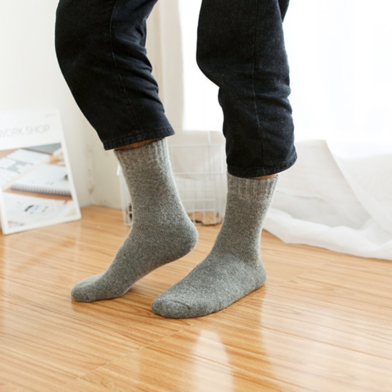 Vớ Len Giữ Ấm Mùa Đông Mềm Mại Cho Nam