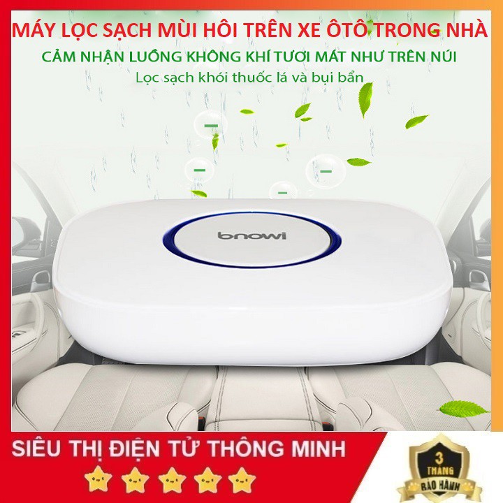 Máy Lọc Không Khí Cao Cấp, Dùng Trong Xe Hơi - Nhà Tắm - Phòng Khách - Khử Mùi Hiệu Quả - Bảo Hành 6 Tháng