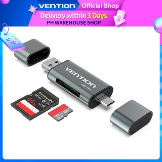 Đầu đọc thẻ usb vention usb2.0 3.0 tf sd micro type c bộ chuyển đổi otg