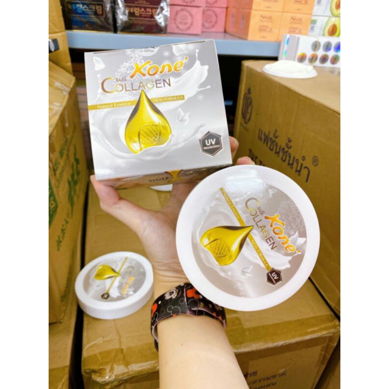 KEM BODY KÍCH TRẮNG kone collagen sữa non, Giá tháng 10/2020