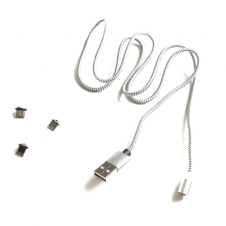 Cáp Từ Hít Nam Châm 3 Cổng Lightning, Micro, Type-C (PVN968)