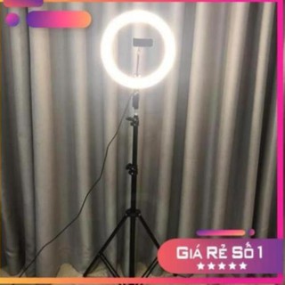 Bộ Đèn Led Livestream Size 26cm (Kèm Cả chân 2M & kẹp điện thoại)