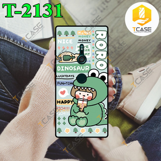 Ốp lưng sony xperia xz3 in hình khủng long xanh cute phần c