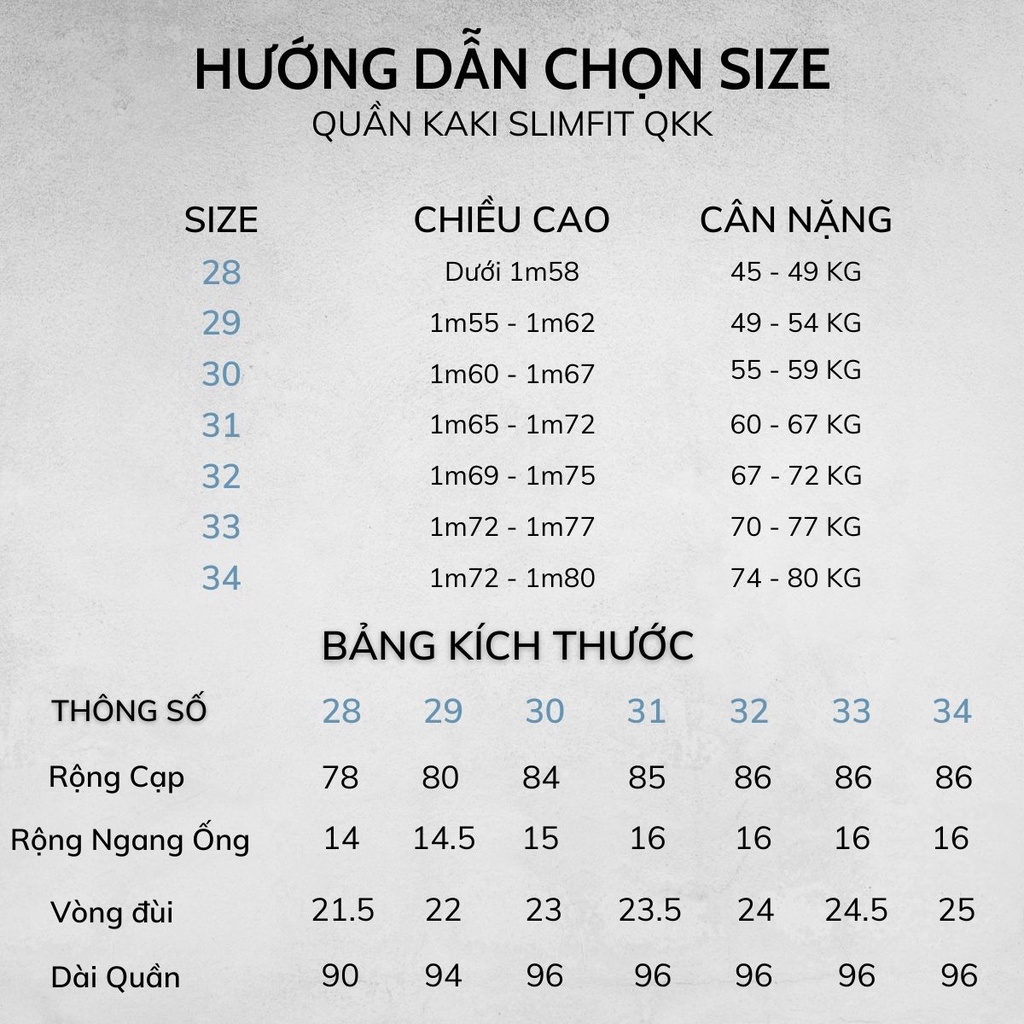 Quần kaki nam dáng côn, chất vải cao cấp, phong cách Hàn Quốc - QKK