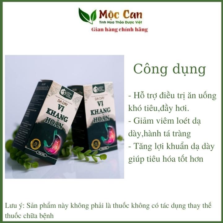 Dạ Dày Vị Khang Hoàn Mộc Can Hỗ Trợ Trào Ngược Thực Quản, Bảo Vệ Niêm Mạc Dạ Dày Hộp 80g
