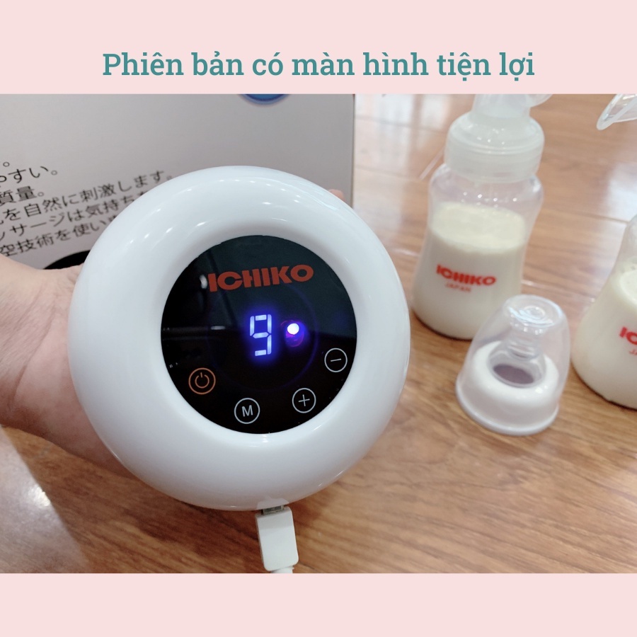 Máy Hút Sữa ICHIKO M05, Máy hút sữa đôi thương hiệu ICHIKO Nhật Bản, nhiều chức năng, hút êm khỏe