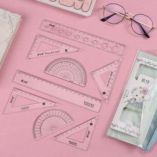 Bộ thước eke học sinh 4 món - KhuBa Shop